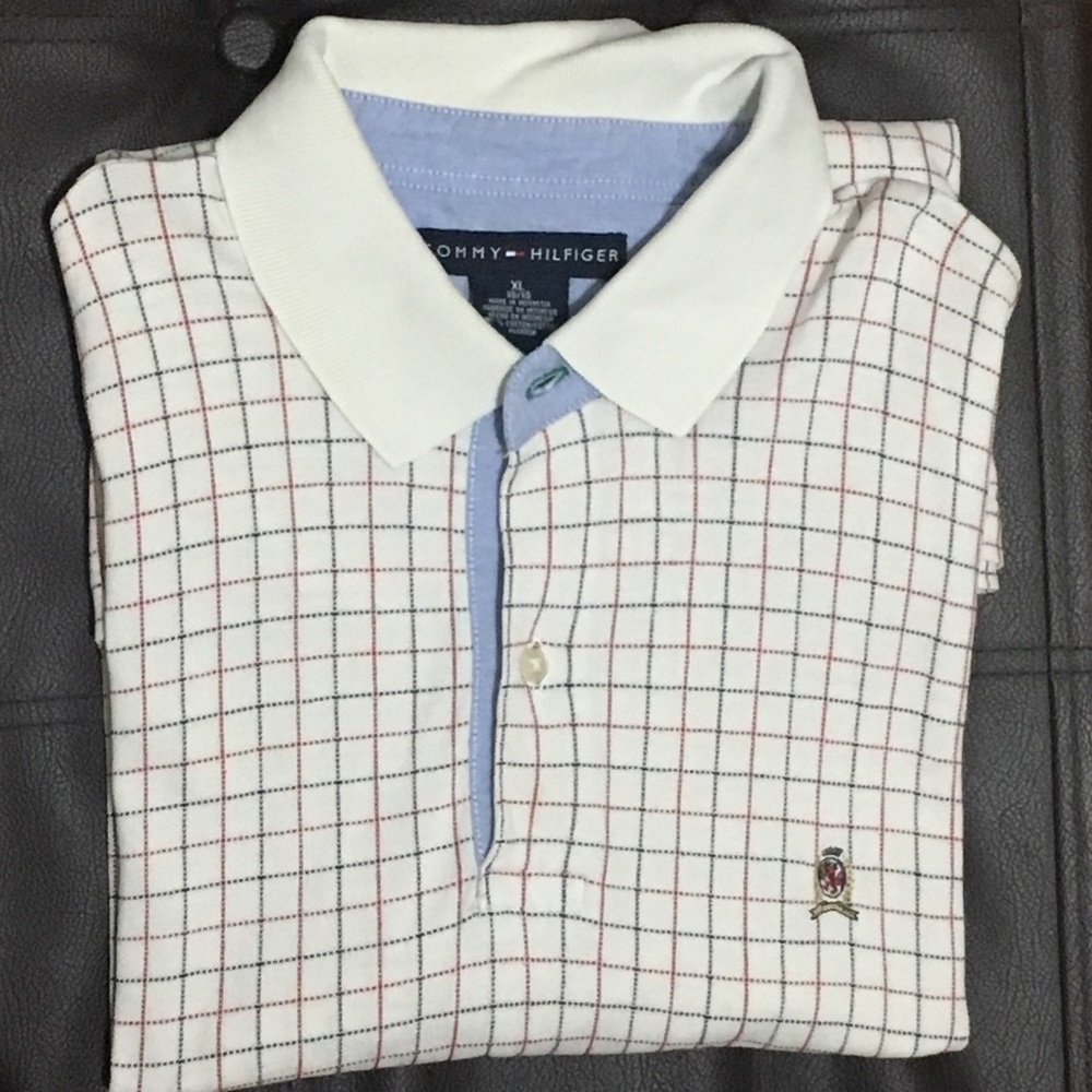 ⚡️Vintage Tommy Hilfiger Patterned Polo Shirt⚡️